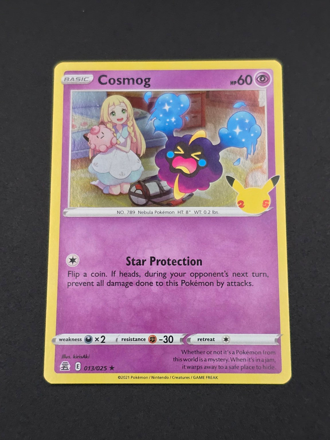 Cosmog #013/025 Celebrations 25th β FRONT