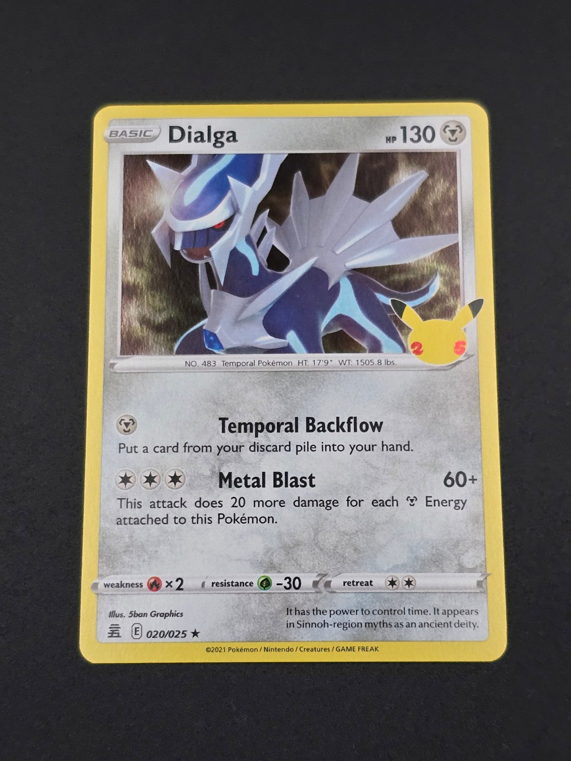 Dialga #020/025 Celebrations 25th β FRONT