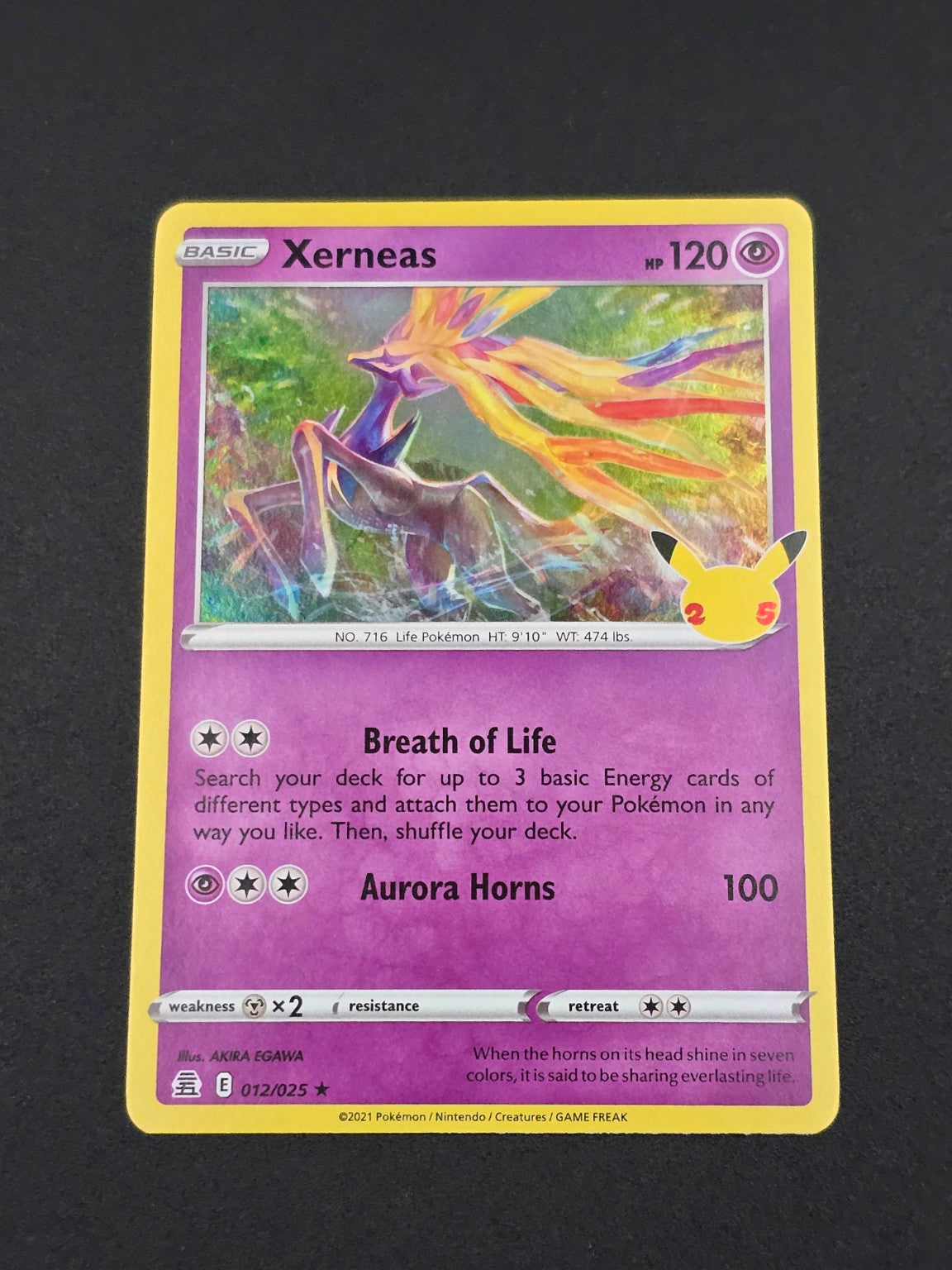 Xerneas #012/025 Celebrations 25th β FRONT