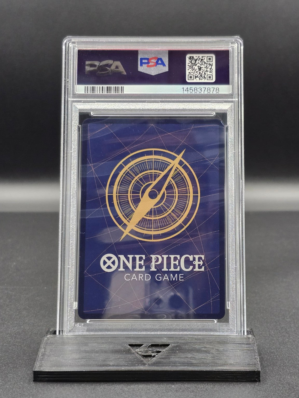 One Piece Dracule Mihawk P-081 OP11 Release Event Winner PSA 10 / π¬π§ - BACK