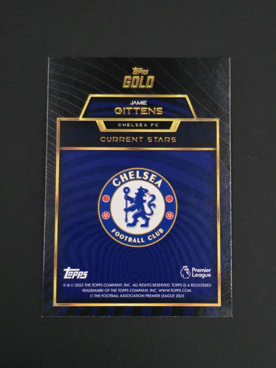 Topps 2025-26 Premier League Jamie Gittens Current Stars Gold / 🇬🇧
