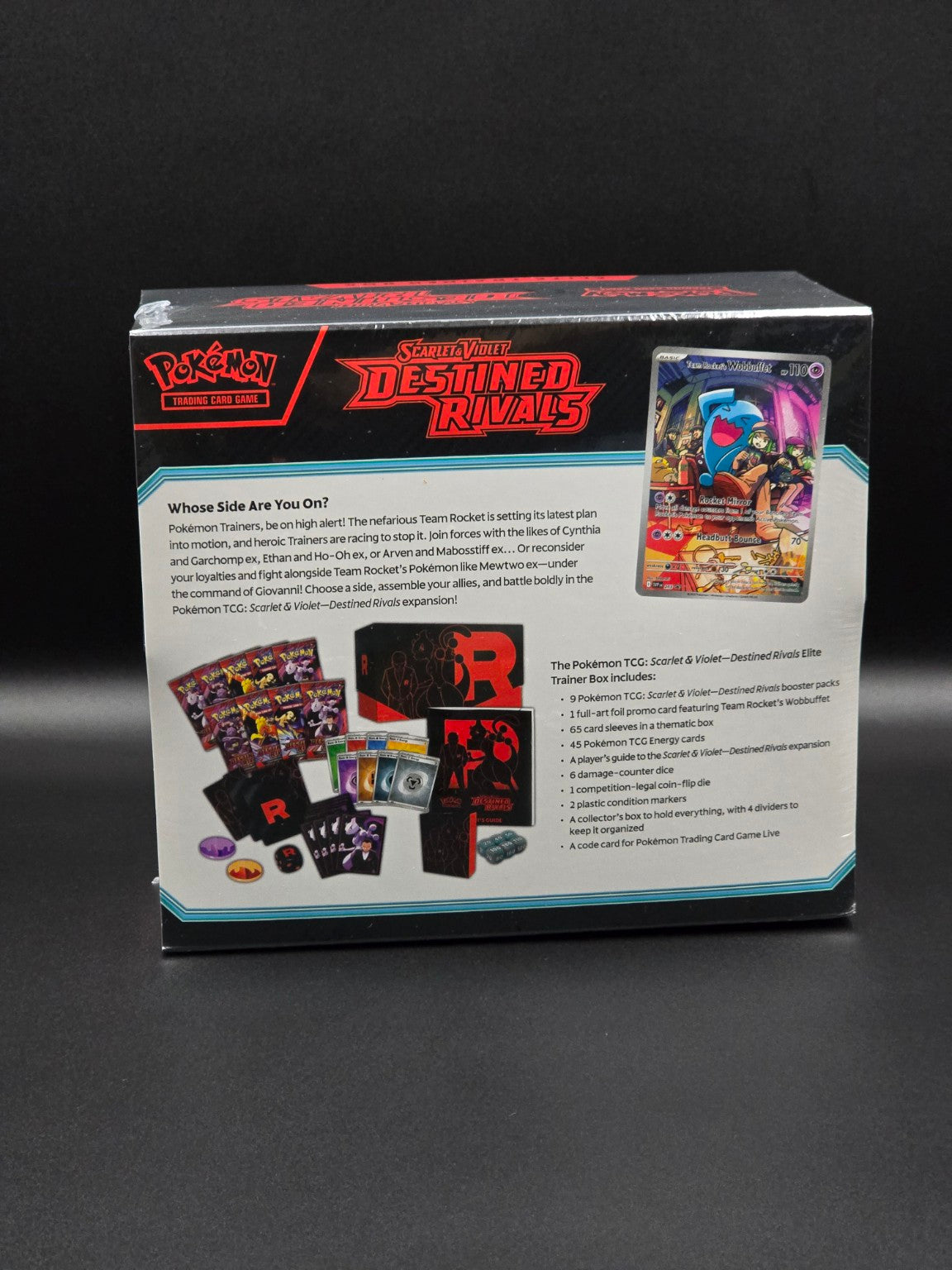 Pokémon Destined Rivals Elite Trainer Box – face arrière