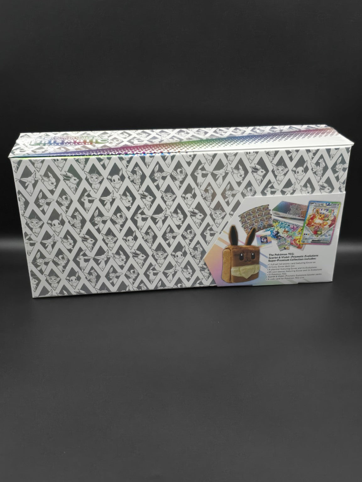 Pokémon Prismatic Evolutions Super-Premium Collection – face arrière
