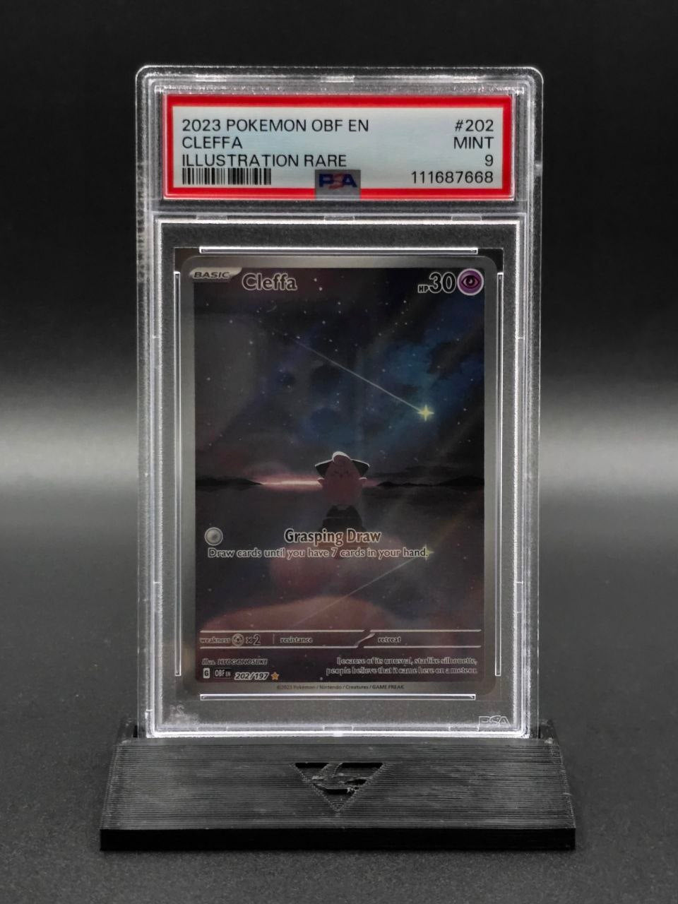 Cleffa #202 Obsidian Flames PSA 9 / 🇬🇧