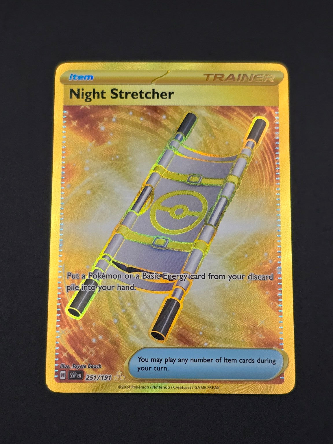 Night Stretcher #251/191 Surging Sparks — FRONT
