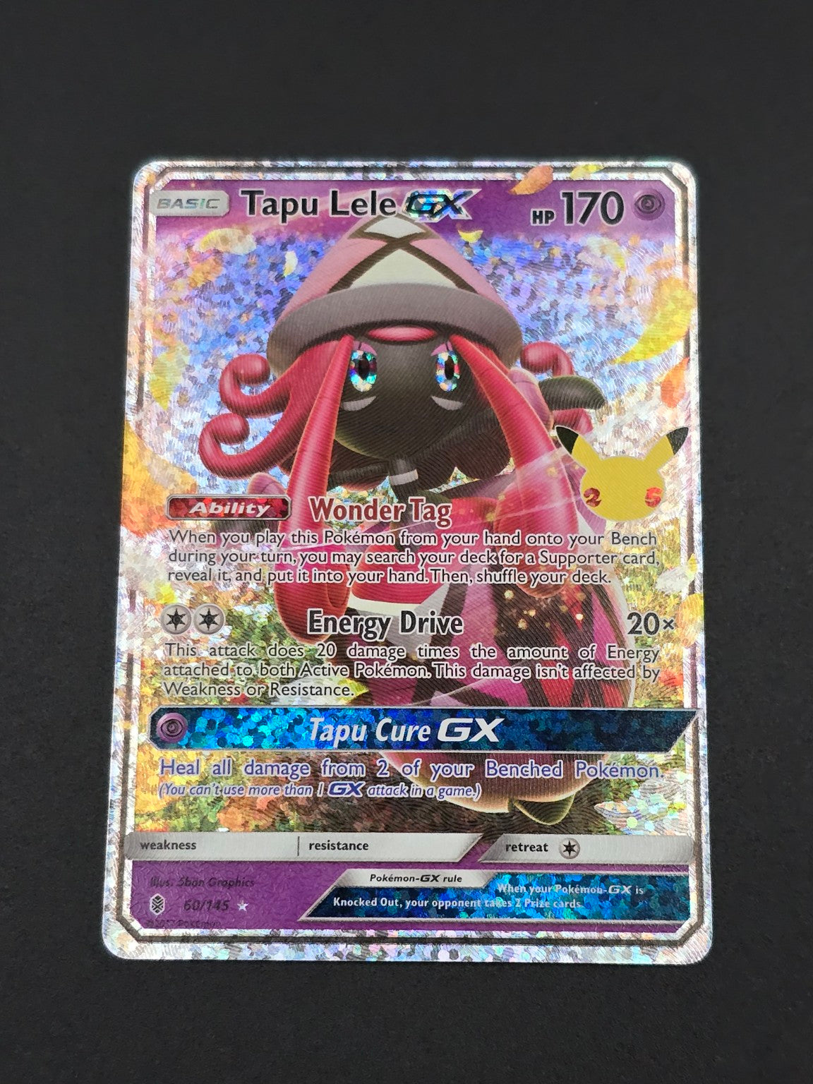Tapu Lele GX #60/145 Celebrations 25th — FRONT