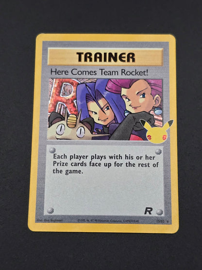 Here Comes Team Rocket! #15/82 Celebrations 25th — FRONT