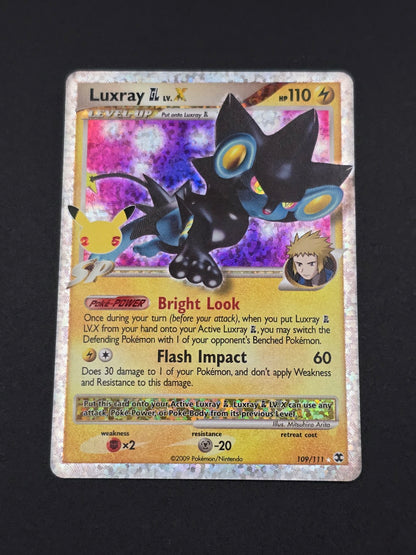Luxray GL LV.X #109/111 Celebrations 25th — FRONT
