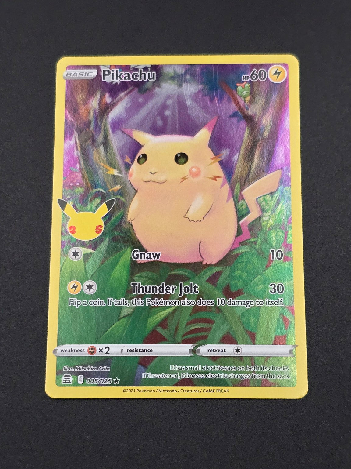 Pikachu #005/025 Celebrations 25th — FRONT