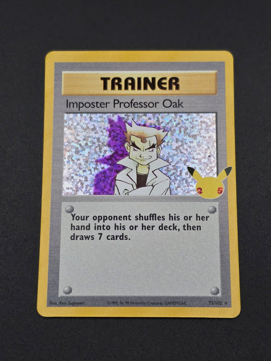 Imposter Professor Oak #73/102 Celebrations 25th — FRONT