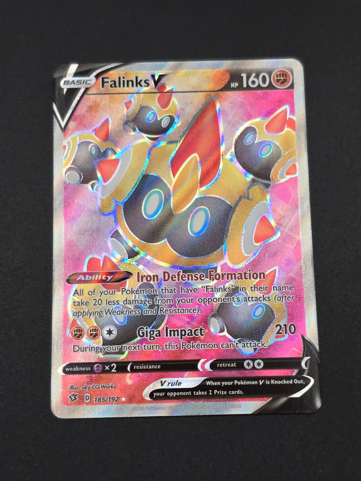 Falinks V #185/192 Rebel Clash — FRONT
