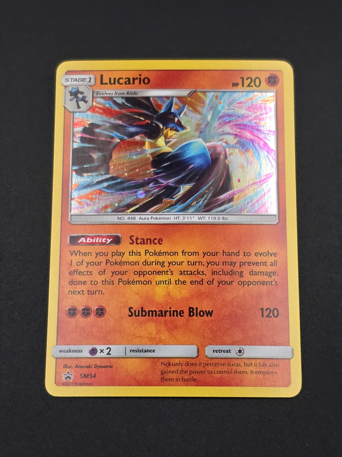 Lucario #SM54 Sun & Moon Promos — FRONT
