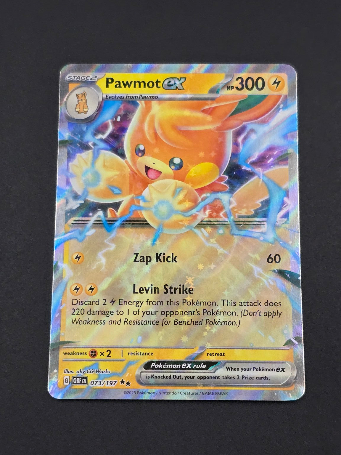 Pawmot ex #073/197 Obsidian Flames — FRONT