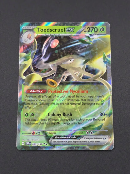 Toedscruel ex #022/197 Obsidian Flames — FRONT