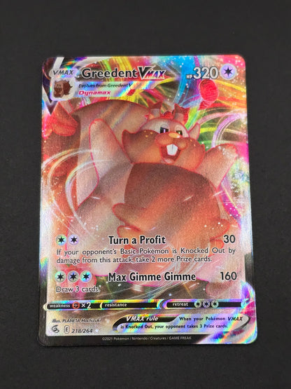 Greedent VMAX #218/264 Fusion Strike — FRONT