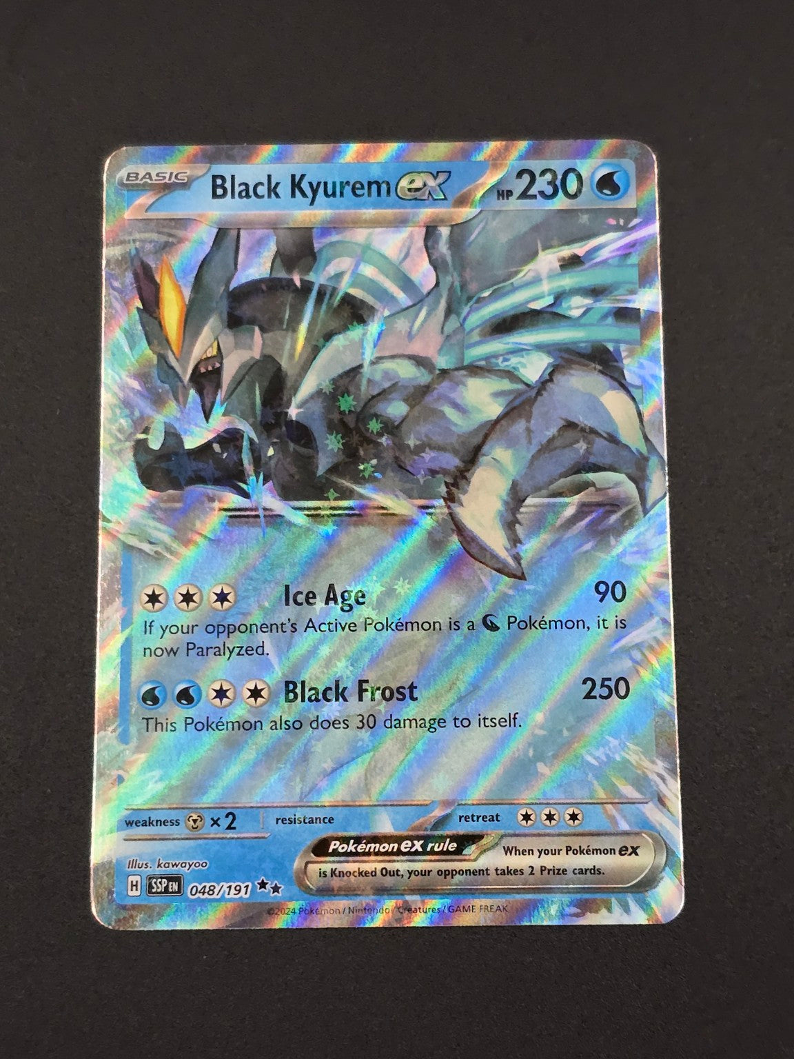 Black Kyurem ex #048/191 Surging Sparks — FRONT
