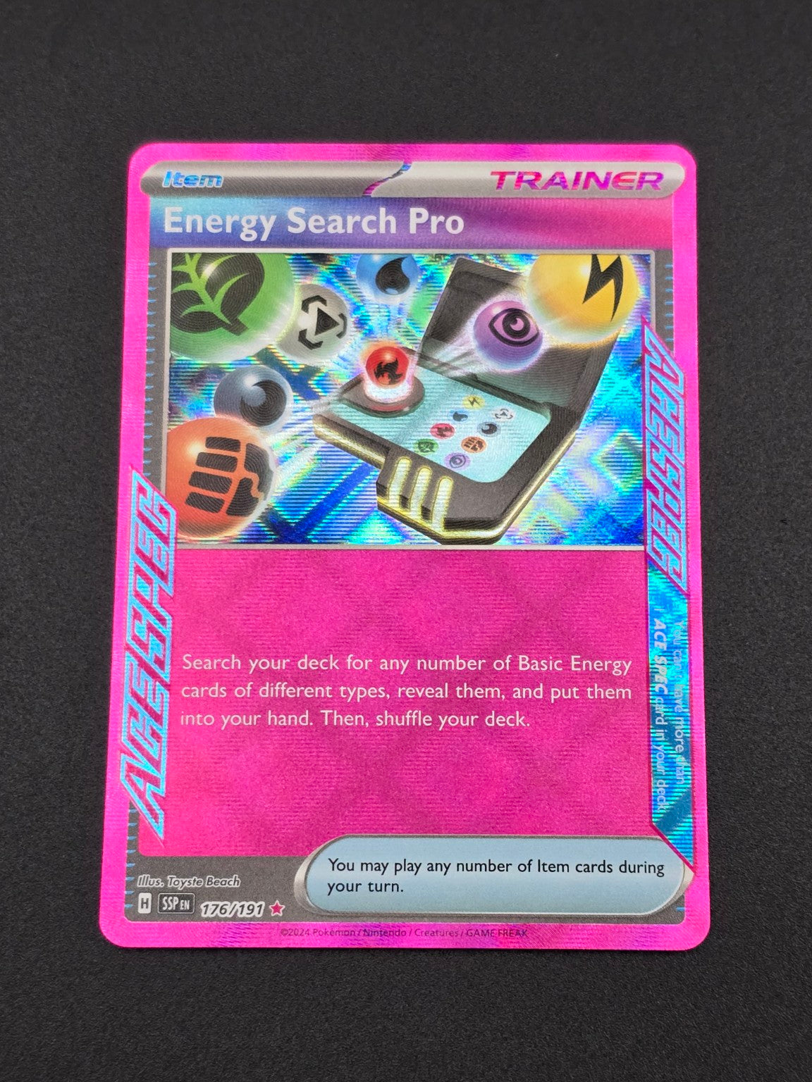 Energy Search Pro #176/191 Surging Sparks — FRONT