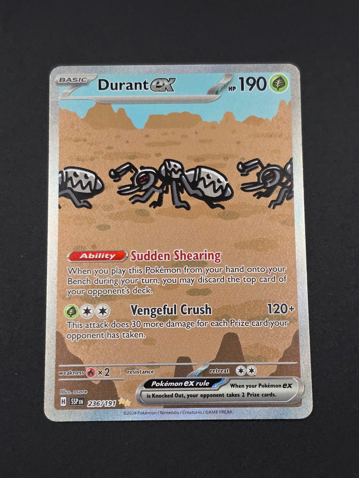 Durant ex #236/191 Surging Sparks — FRONT
