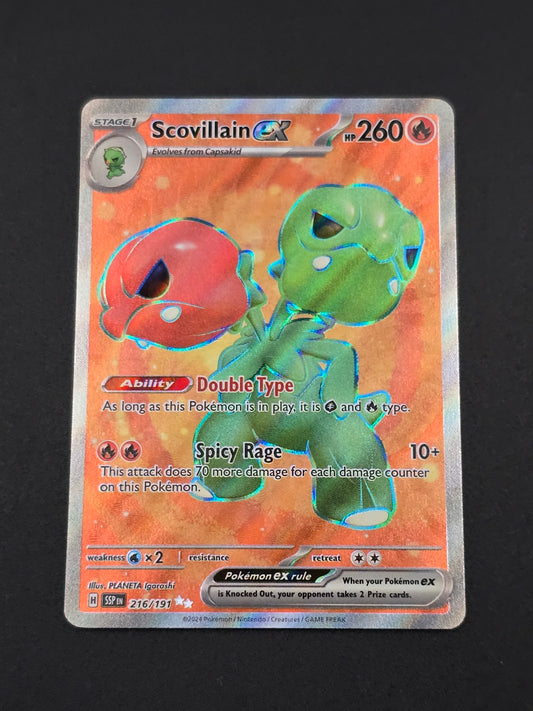 Scovillain ex #216/191 Surging Sparks — FRONT