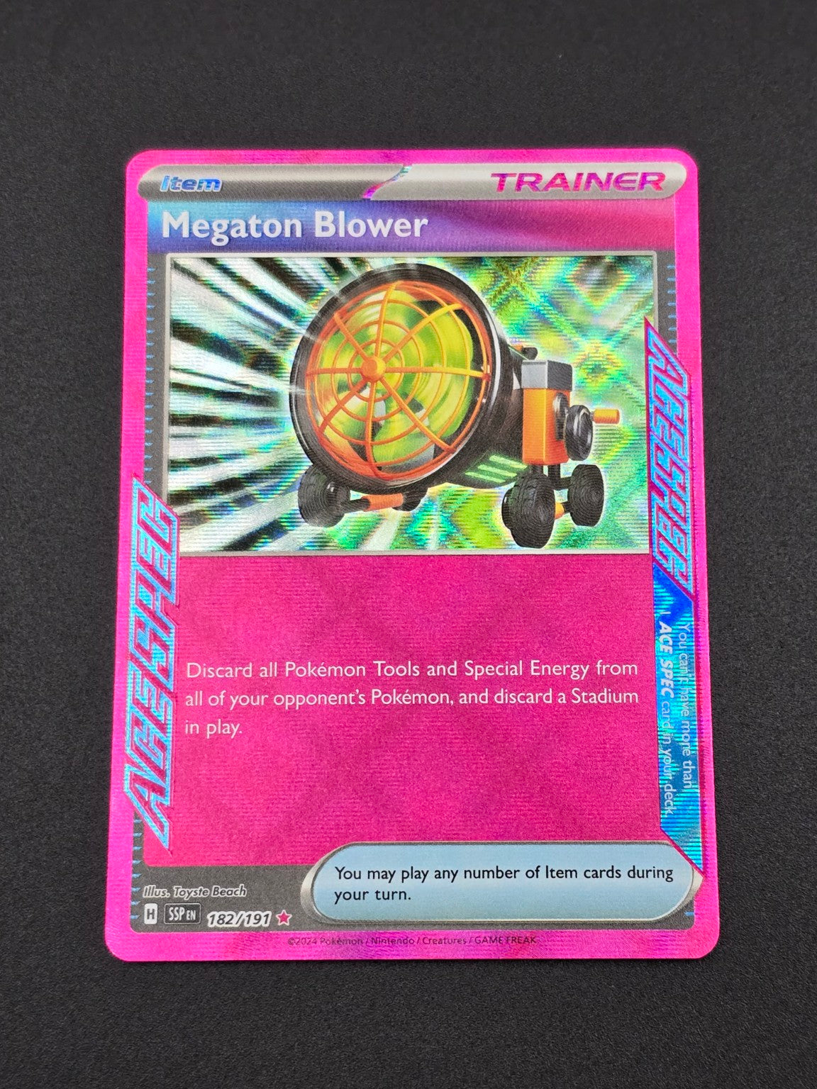 Megaton Blower #182/191 Surging Sparks — FRONT