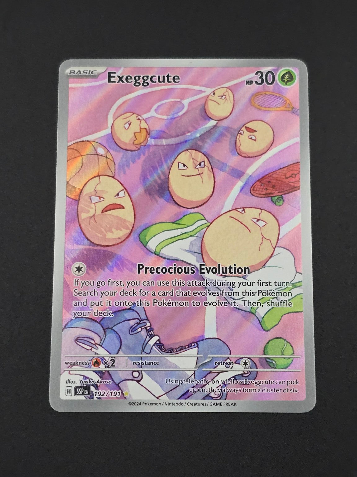 Exeggcute #192/191 Surging Sparks — FRONT
