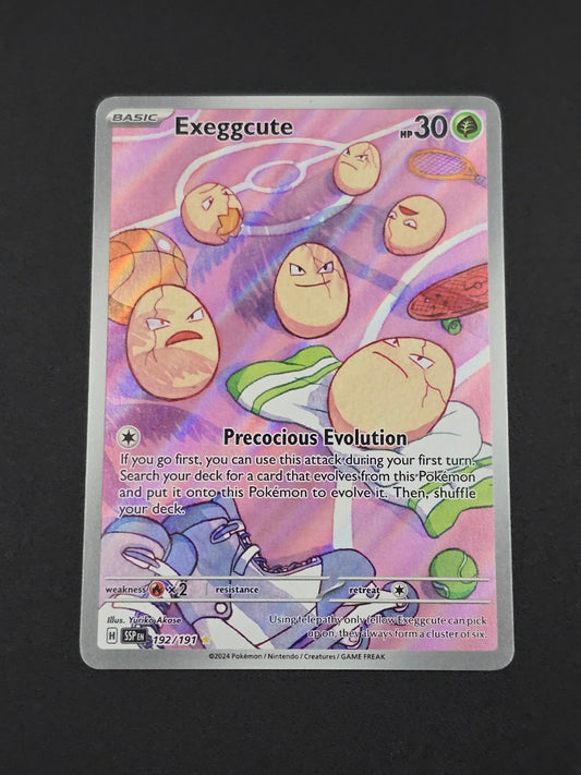 Exeggcute #192/191 Surging Sparks — FRONT