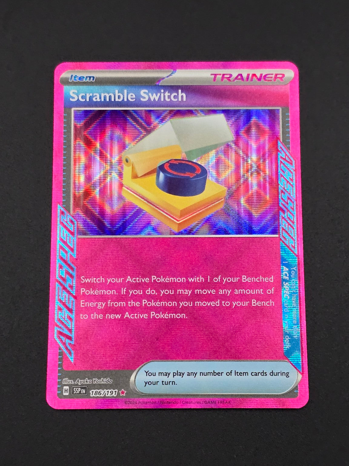 Scramble Switch #186/191 Surging Sparks — FRONT