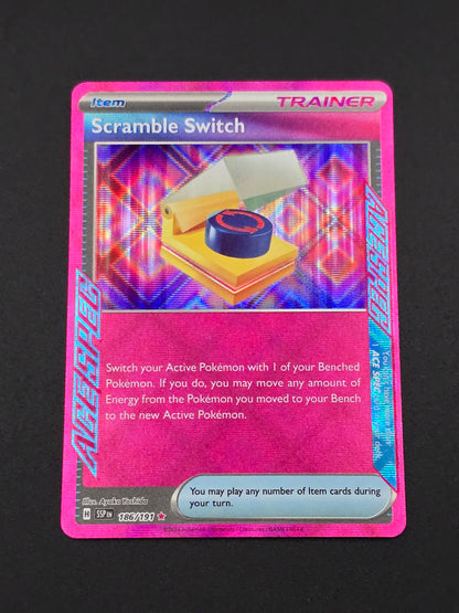 Scramble Switch #186/191 Surging Sparks — FRONT