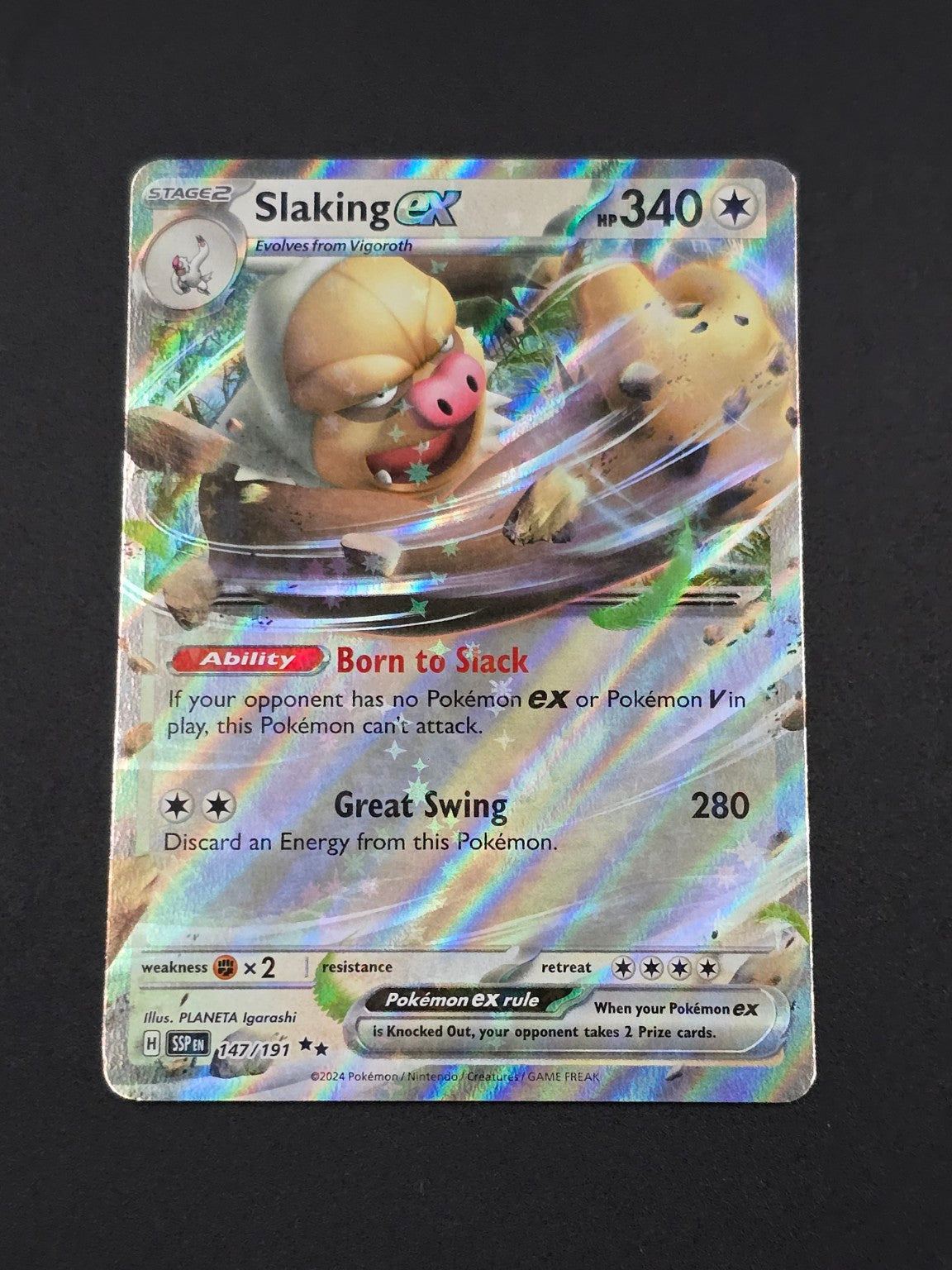 Slaking ex #147/191 Surging Sparks — FRONT