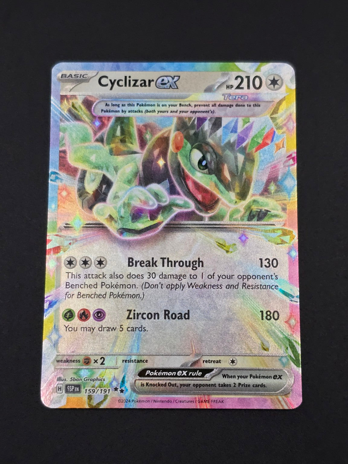 Cyclizar ex #159/191 Surging Sparks — FRONT
