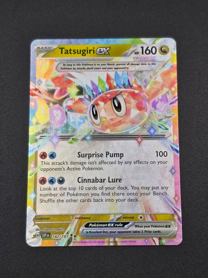 Tatsugiri ex #142/191 Surging Sparks — FRONT