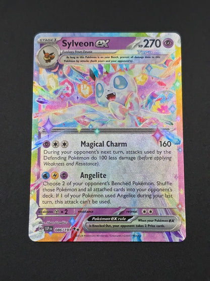 Sylveon ex #086/191 Surging Sparks — FRONT