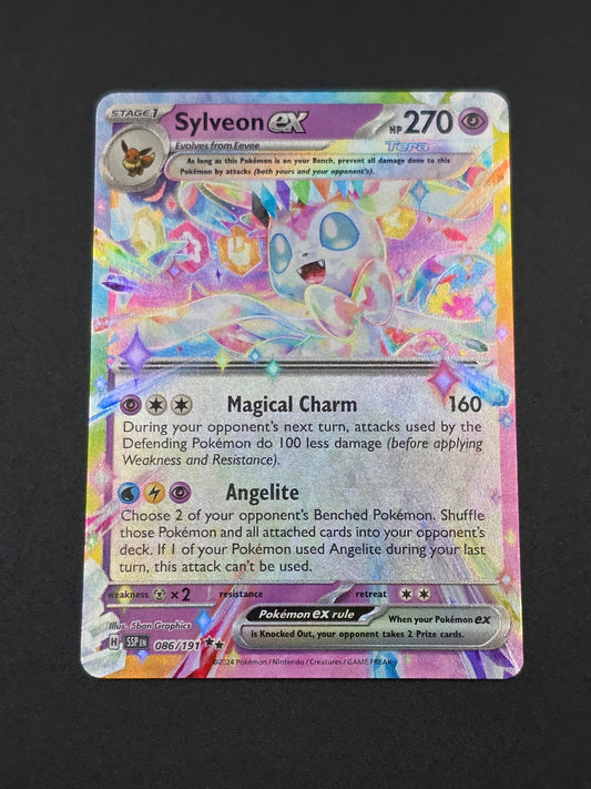 Sylveon ex #086/191 Surging Sparks — FRONT