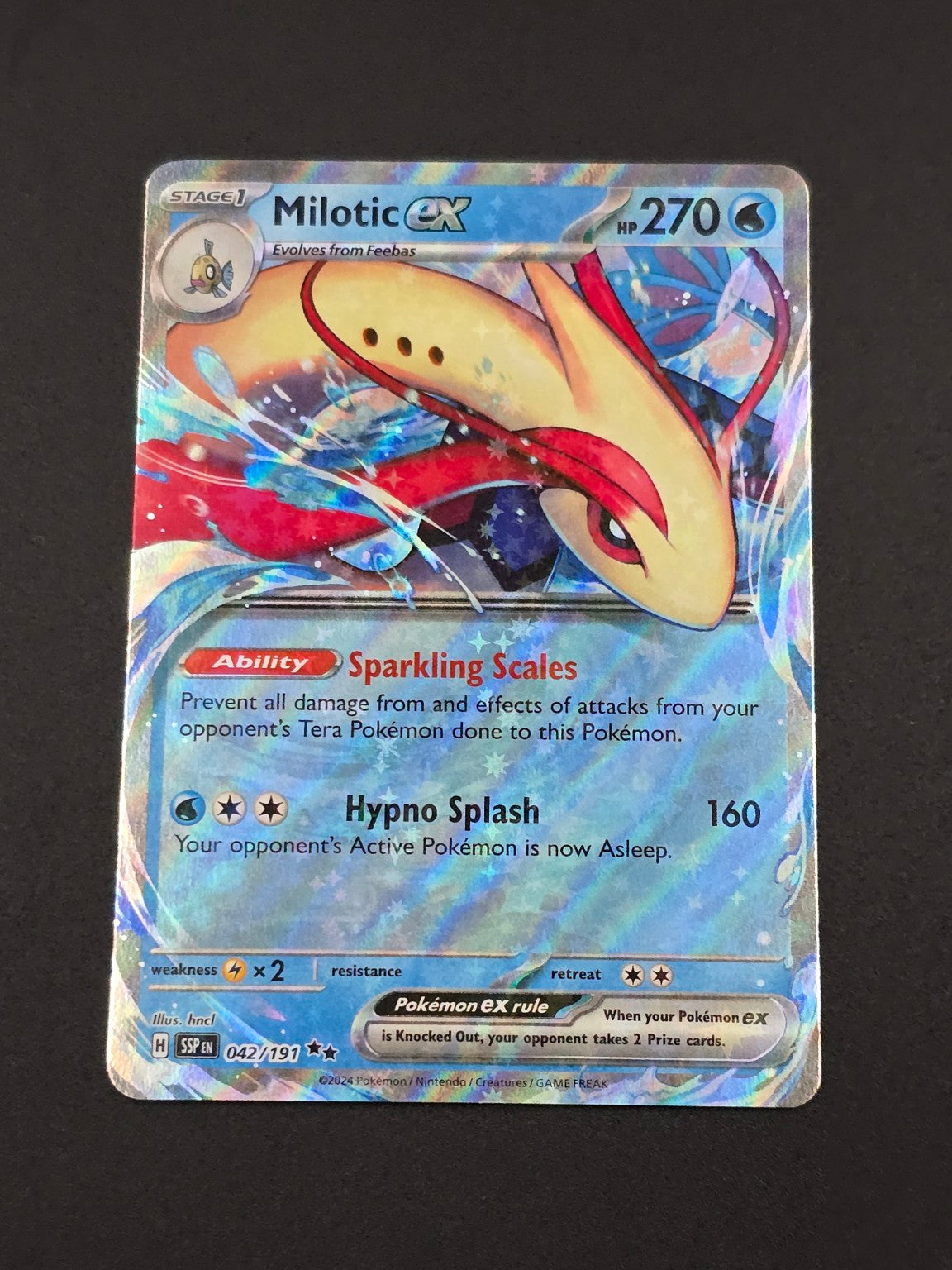 Milotic ex #042/191 Surging Sparks — FRONT
