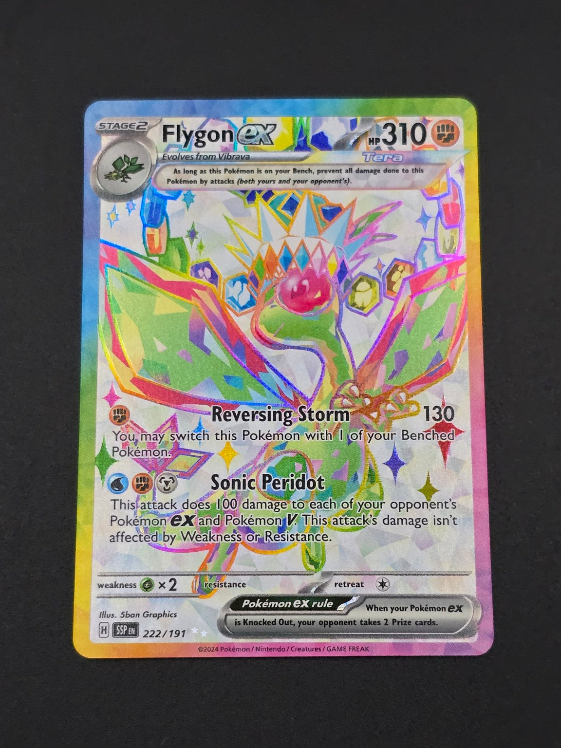 Flygon ex #222/191 Surging Sparks — FRONT