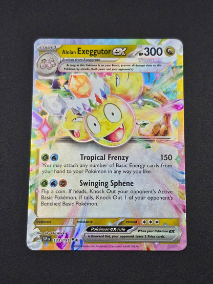 Alolan Exeggutor ex #133/191 Surging Sparks — FRONT