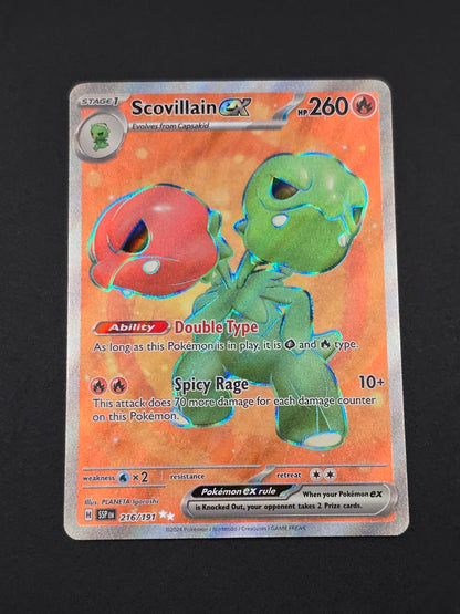 Scovillain ex #216/191 Surging Sparks — FRONT