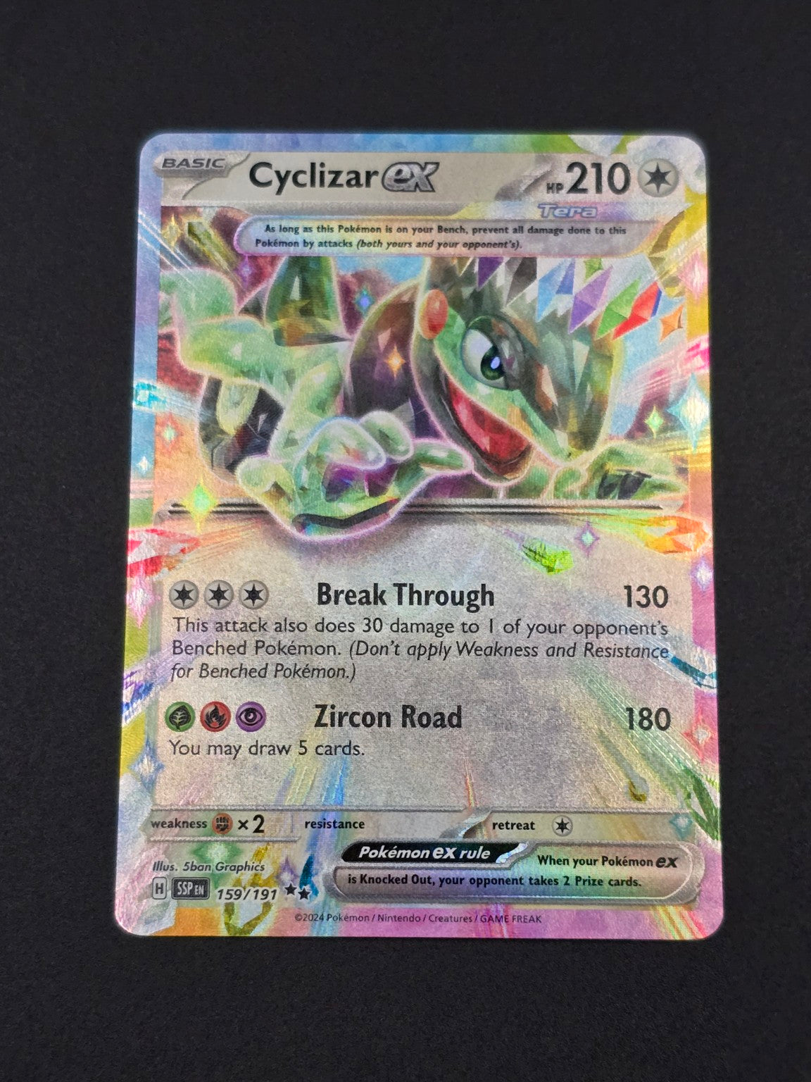 Cyclizar ex #159/191 Surging Sparks — FRONT