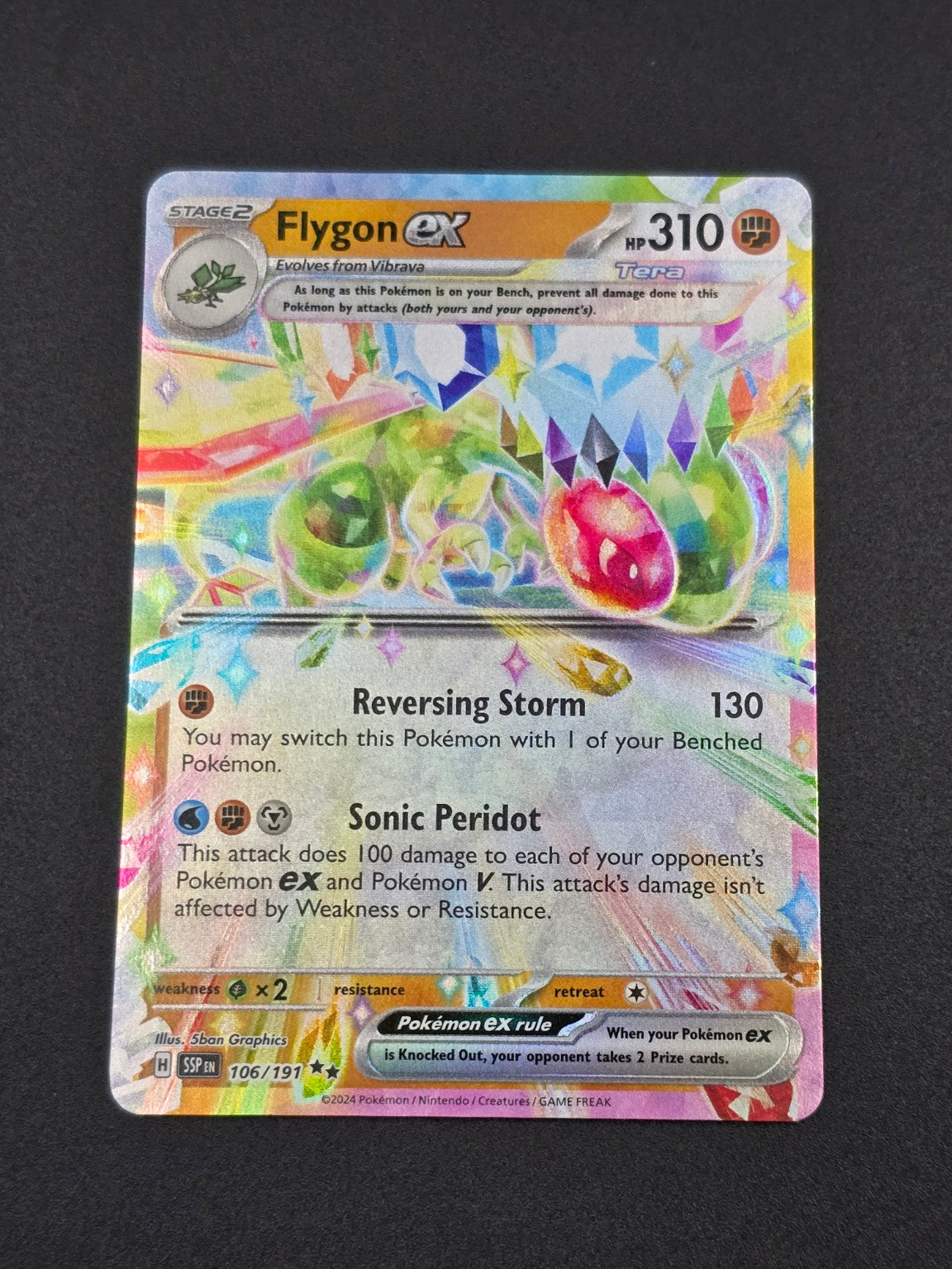 Flygon ex #106/191 Surging Sparks — FRONT