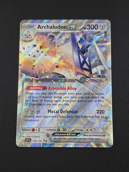 Archaludon ex #130/191 Surging Sparks — FRONT