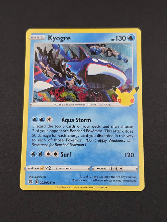 Kyogre #003/025 Celebrations 25th — FRONT