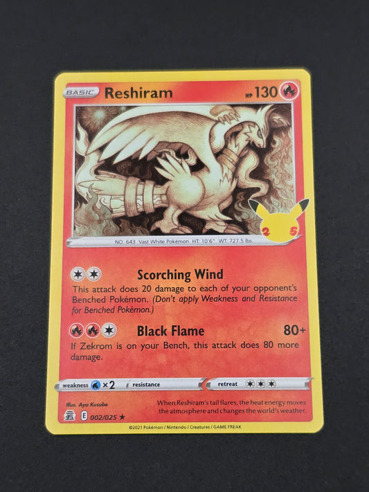 Reshiram #002/025 Celebrations 25th — FRONT