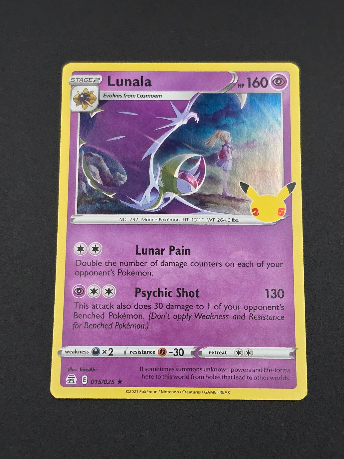 Lunala #015/025 Celebrations 25th — FRONT