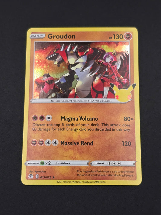Groudon #017/025 Celebrations 25th — FRONT