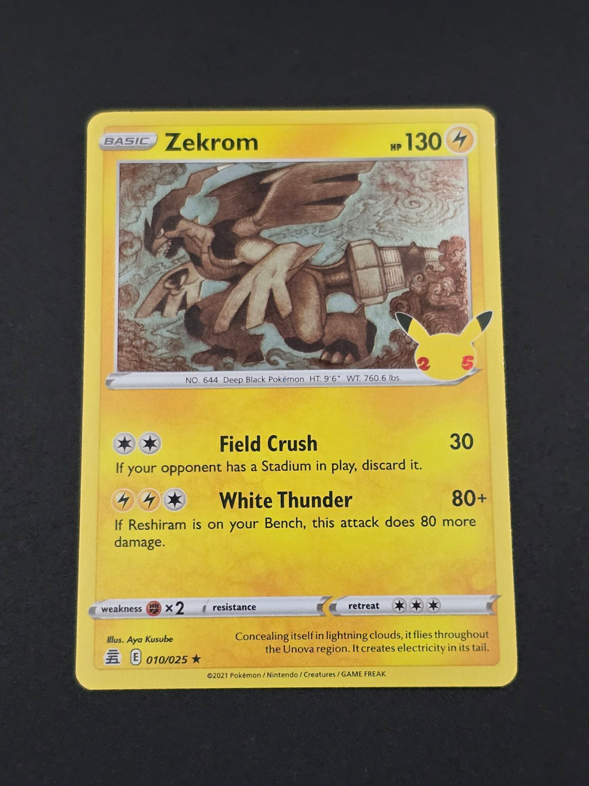Zekrom #010/025 Celebrations 25th — FRONT
