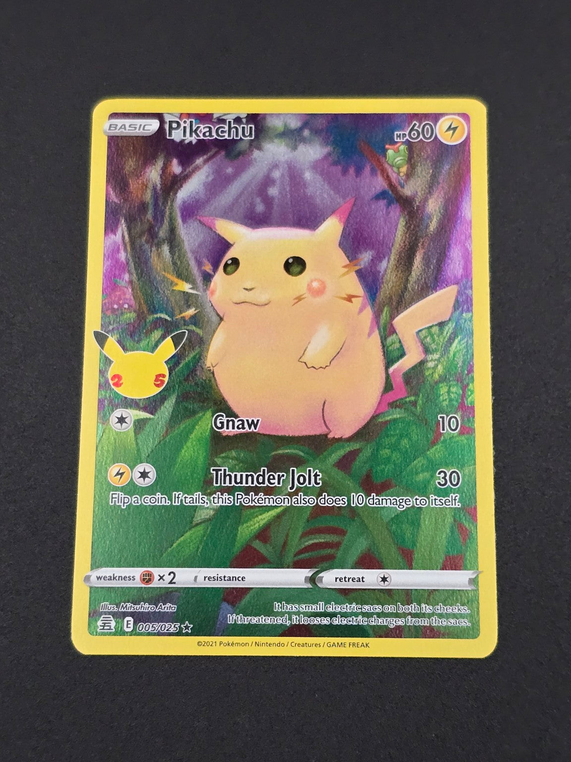 Pikachu #005/025 Celebrations 25th — FRONT