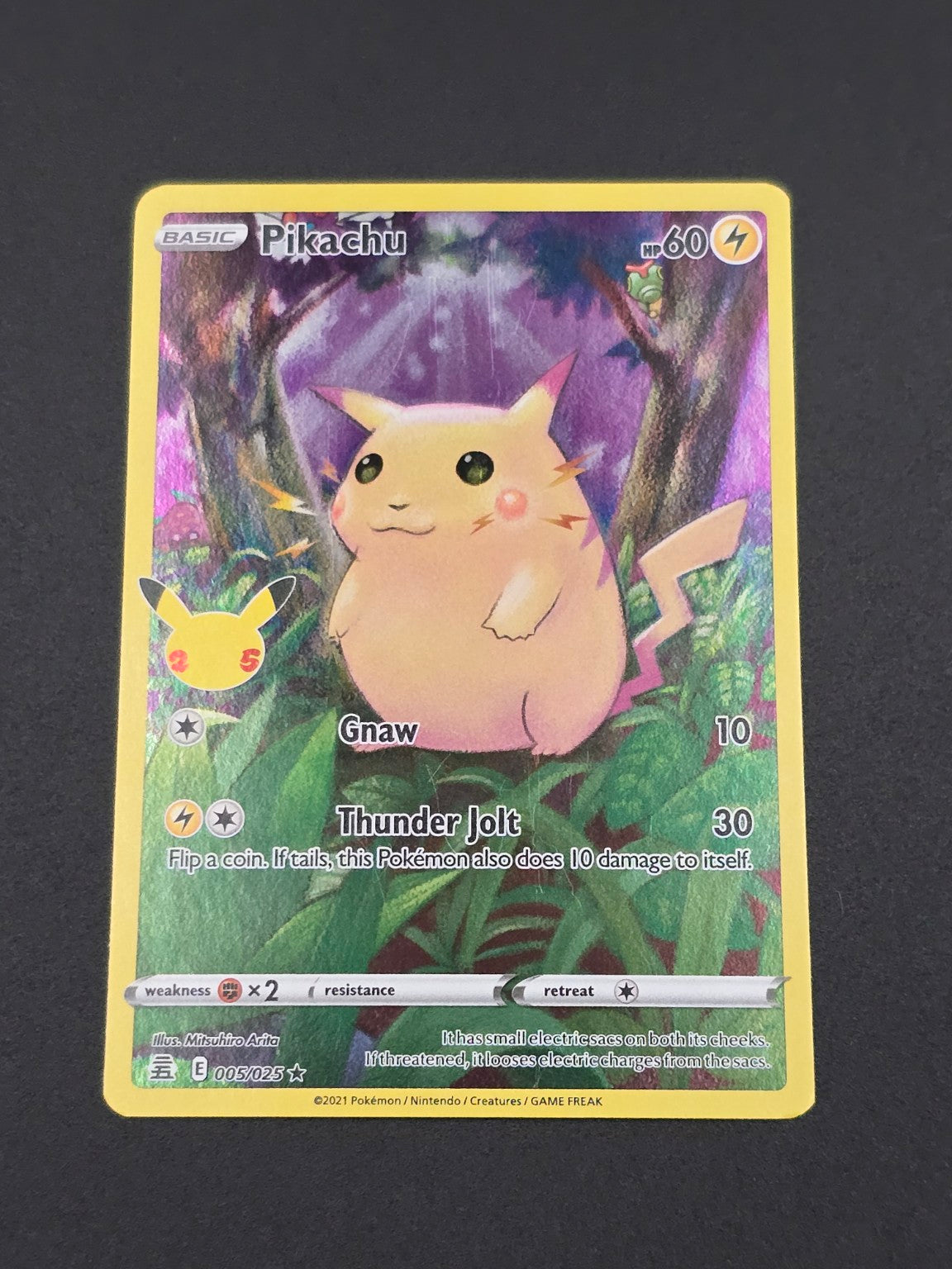 Pikachu #005/025 Celebrations 25th — FRONT