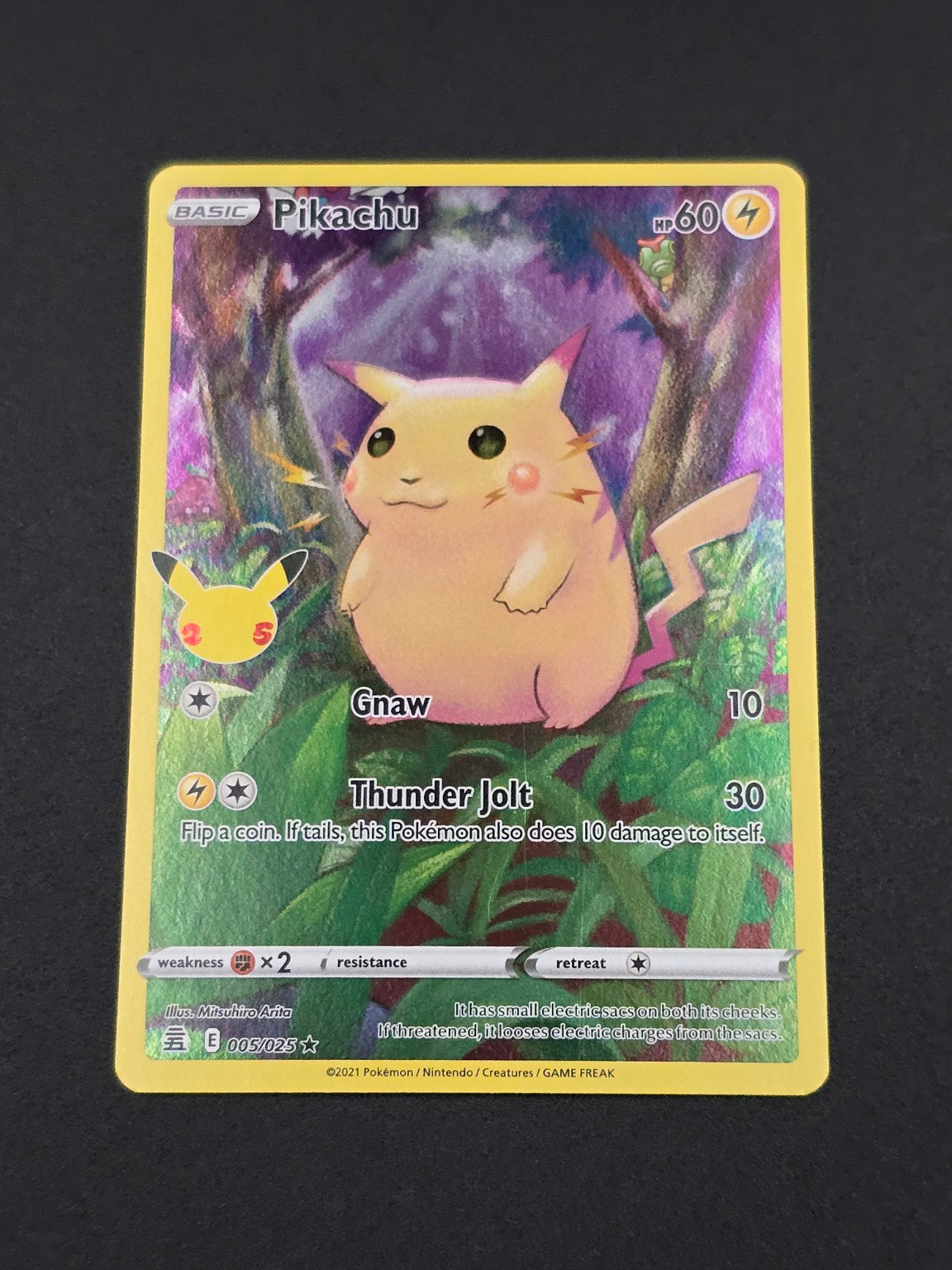 Pikachu #005/025 Celebrations 25th — FRONT
