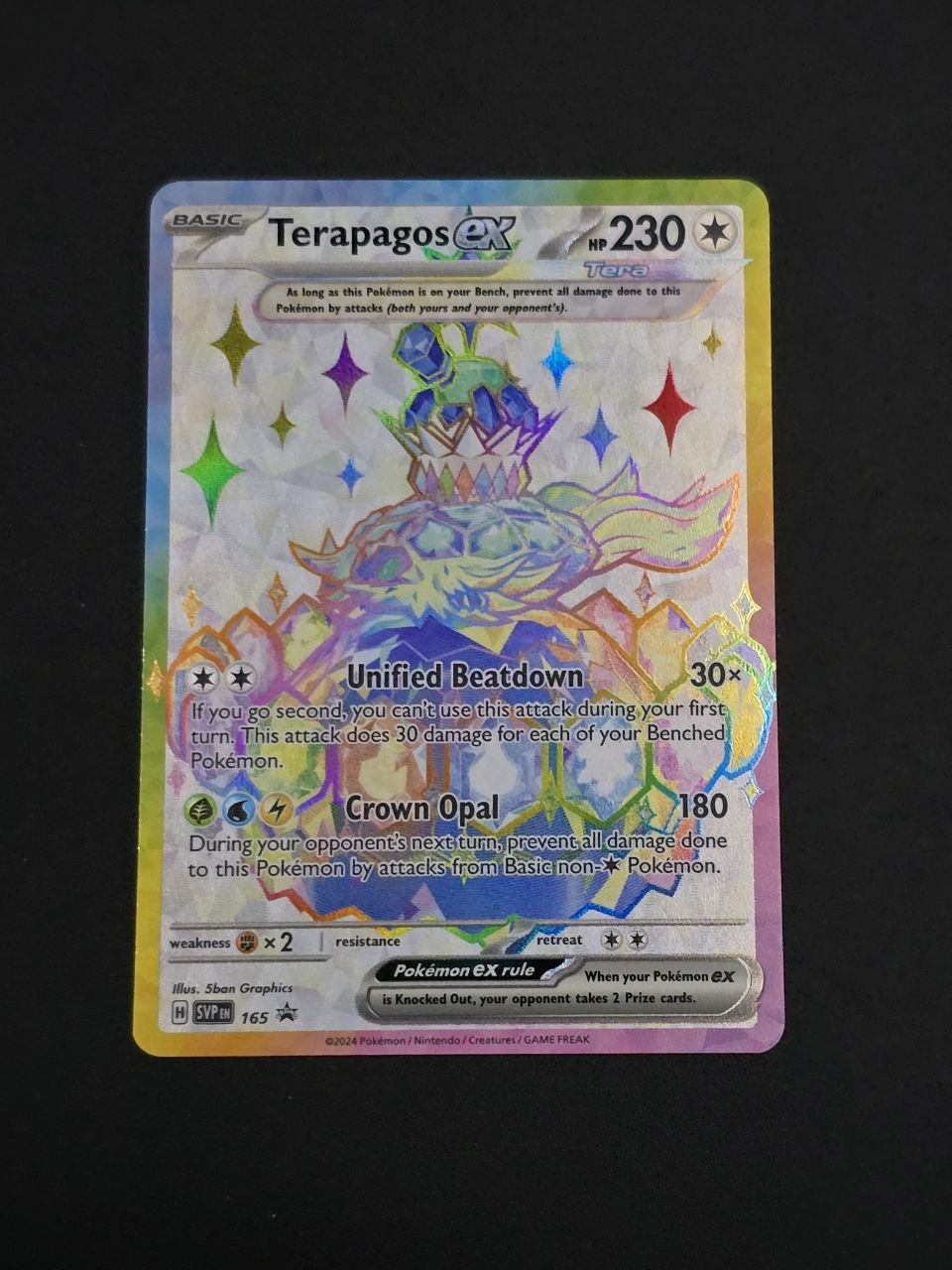 Terapagos ex #165 Promo NM / 🇬🇧