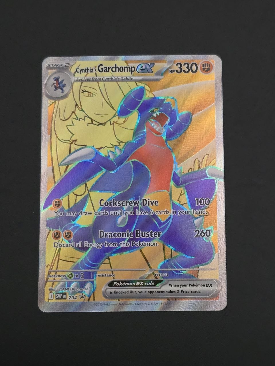 Cynthia's Garchomp ex #204 Promo NM / 🇬🇧